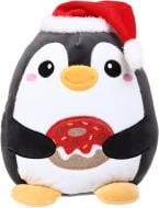М'яка іграшка HW плюшева Різдвяна Пингвин біло-сірий DT240589