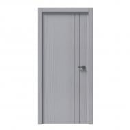 Дверное полотно IN WOOD ET-08 AL ПГ с молдингом и алюминиевой кромкой 800 мм сосна белая