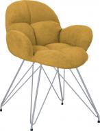 Стул обеденный Nowy Styl Michel Lf Alu (BOX-1) Soro-40 желтый/алюминий