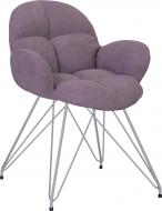 Стул обеденный Nowy Styl Michel Lf Alu (BOX-1) Soro-65 фиолетовый/алюминий