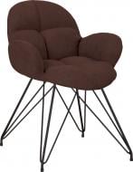 Стул обеденный Nowy Styl Michel Lf Black (BOX-1) Soro-28 коричневый/черный