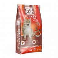 Корм сухий для котів Wise Cat індичка та печінка 10 кг