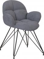 Стул обеденный Nowy Styl Michel Lf Black (BOX-1) Soro-93 серый/черный Стул обеденный Nowy Styl Michel Lf Black (BOX-1) Soro-93 серый/черный