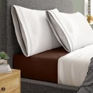 Простынь на резинке 19-1217 Mustang 160x200 см коричневый Zastelli