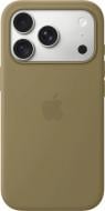Чехол Apple Silicone Case with MagSafe для Apple iPhone 18 Pro olive (MK8V4ZM/A)