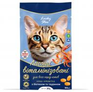 Лакомство витаминизированное Lucky Star для кошек с крабом и креветкой (биотин и таурин) 30 г