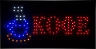 LED табличка Кофе