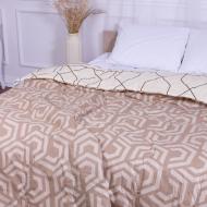 Одеяло антиаллергенное лето №2808 Сolor Fun Line (чехол бязь 100%) Geometry Ecosilk 220x240 см MirSon с принтом