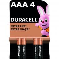 Батарейки щелочные Duracell MN2400 AAA (мизинчиковые) 4 шт. (81550795)