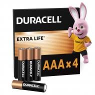 Батарейки щелочные Duracell MN2400 AAA (мизинчиковые) 4 шт. (81550795)