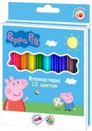 Фломастери Peppa Pig 12 шт. Перо Фломастери Peppa Pig 12 шт. Перо