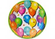Набор тарелок бумажных Balloons 17,78 см Maxi 6 шт.