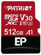Карта пам'яті Patriot microSDXC 512 ГБ UHS-I Class 3 (U3)Class 10 (PEF512GEP31MCX ) EP A1 + SD-adapter