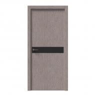 Дверне полотно IN WOOD ET-12 ПГ із молдингом і чорною кромкою ПВХ 600 мм астана марле