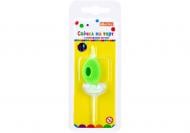 Свеча Цифра "0" с цветным огнем 20x8x40 мм Maxi