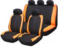 Набір чохлів-майок для сидінь Revolution універсальні Formentera 9 шт. Comfort 17095-IS чорний із помаранчевим