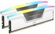 Оперативна пам'ять Corsair DDR5 SDRAM 32 GB (2x16GB) 5200 MHz (CMH32GX5M2B5200C40W) Vengeance RGB White