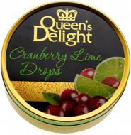 Леденцы Queen's Delight со вкусом клюквы и лайма 150 г (карамельные) (4014600202609)