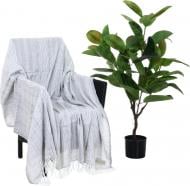 Плед Fontaine grey 130x170 см бело-серый Naf Naf