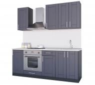 Кухня Квадро (ІК6)темно-сірий МДФ 2 м