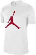 Футболка Jordan M J JUMPMAN SS CREW CJ0921-102 р.2XL бело-красный
