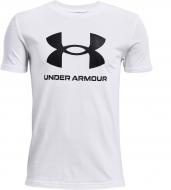 Футболка Under Armour UA SPORTSTYLE LOGO SS 1363282-100 р.SM білий