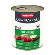 Консерва для усіх порід Animonda GranCarno Adult Beef + Deer with Apple з яловичиною олениною та яблуком 800 г