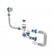 Сифон для ванны TAU с пробкой на цепочке и гибким отводом Ø 40/50 мм (9843620)