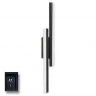 Світильник настінний Luminaria 17 Вт без цоколя чорний BLADE 17W L500 BLACK