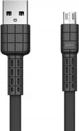Кабель USB – microUSB 1 м черный (RC-116M-BLACK) Armor Series MicroUSB Data/Charge