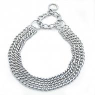 Цепочка-удавка Лорі трехрядный хромированный УЛ 3-3,0/55 см