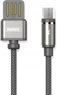 Кабель USB – microUSB 1 м серый (RC-095M-TARNISH) Gravity series Magnetic cable MicroUSB Data/Charge