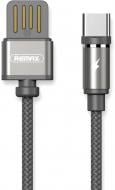 Кабель Type-C – USB 2.0 1 м серый (RC-095A-TARNISH) Gravity series Magnetic cable Type-C Data/Charge