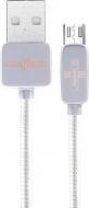 Кабель USB – microUSB 1 м срібний (RC-098M-SILVER) Regor Data Cable