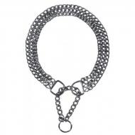 Ошейник-удавка Лорі трехрядный хромированный УЛ 3-3,5/65 см