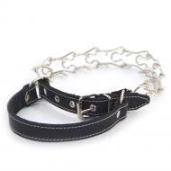 Ошейник-удавка Лорі с ручкой никелированный НЖР №3 52-60 см