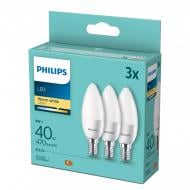Лампа світлодіодна Philips 3 шт. 4,9 Вт B35 E14 220 В 929003541133