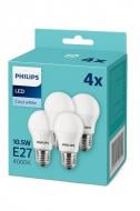 Лампа світлодіодна Philips 4 шт. 10,5 Вт A60 E27 220 В 929002306604