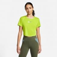Футболка Nike W NK ONE DF CLRK STD SS CRP TP DM7363-321 р.L желтый