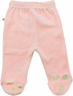 Ползунки для девочек Соня велюр 7067 р.62-68 62 персиковый 7067