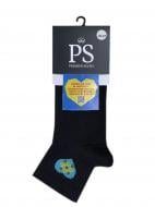 Шкарпетки чоловічі Premier Socks з блакитним серцем р.25-27 чорний