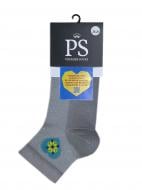 Шкарпетки чоловічі Premier Socks з блакитним серцем р.25-27 сірий