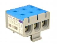 Клема быстрого монтажа АСКО-УКРЕМ 35/3Р (135А) синяя серии KBV синий A0130010173