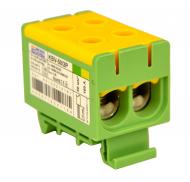 Клема быстрого монтажа АСКО-УКРЕМ 50/2Р (160А) желто-зеленый A0130010181