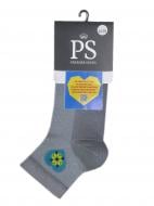 Шкарпетки жіночі Premier Socks з блакитним серцем р.23-25 сірий