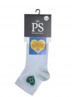 Шкарпетки жіночі Premier Socks з блакитним серцем р.23-25 білий