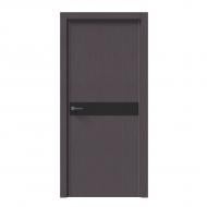 Дверное полотно IN WOOD ET-12 ПГ с молдингом и черной кромкой ПВХ 700 мм дуб шато графит