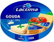 Сир Lactima плавлений порційний Гауда 45% 120г 5901126013576