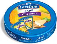 Сир Lactima плавлений порційний Чеддар 45% 120г 5901126013309
