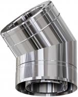 Колено термо 0,8 мм нерж/нерж Ф160/220 мм 45° Versia-Lux
